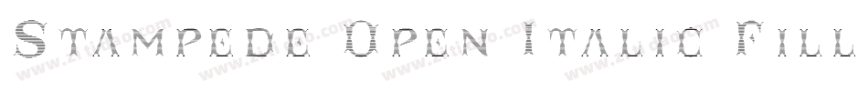 Stampede Open Italic Fill字体转换